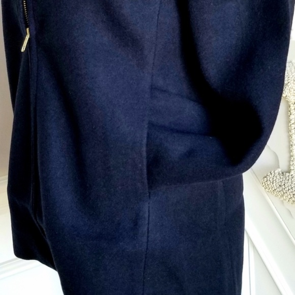 New! J Crew sz 4 Village Navy Blue Wool Coat Jacket NWT AB457 - Picture 4 of 16